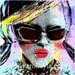 Retro, 1960s art, Fashion Art Print, Mod Art, fashion home decor, teal red