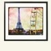 Paris Photography, Retro Paris,  Eiffel Tower, Ferris Wheel, Paris Art, Pastel, Bokeh, Gift Idea, Under 20