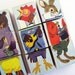 1960 golden book blocks - vintage