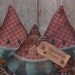 3 Primitive - Watermelon Wedges Slices - Summer Fun - Fruit - Slices - Bowl Fillers - Ornies - Ornaments - Tucks