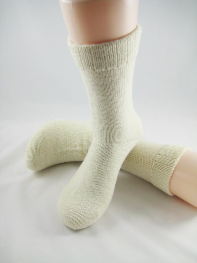 Eco No Dye Merino Wool Socks Size Large.