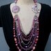 SALE Vintage Multi Strand Repurposed Statement Necklace