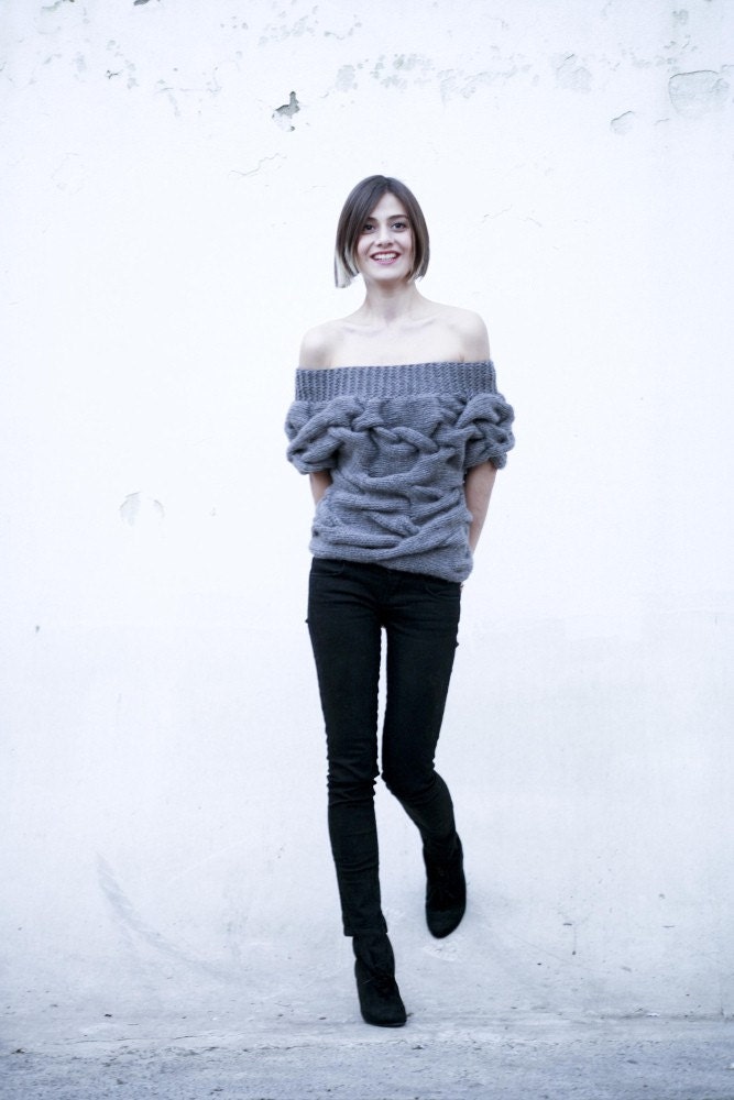AQUA short sleeves sweater