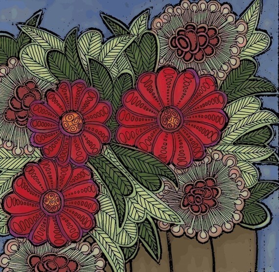brown vase archival print
