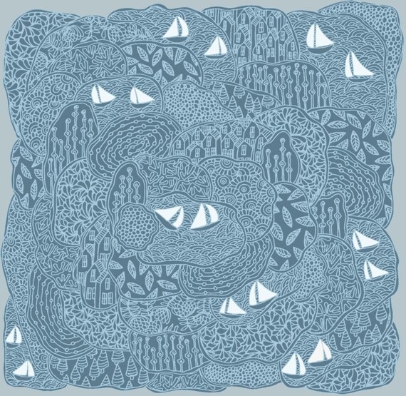 maine summer archival print