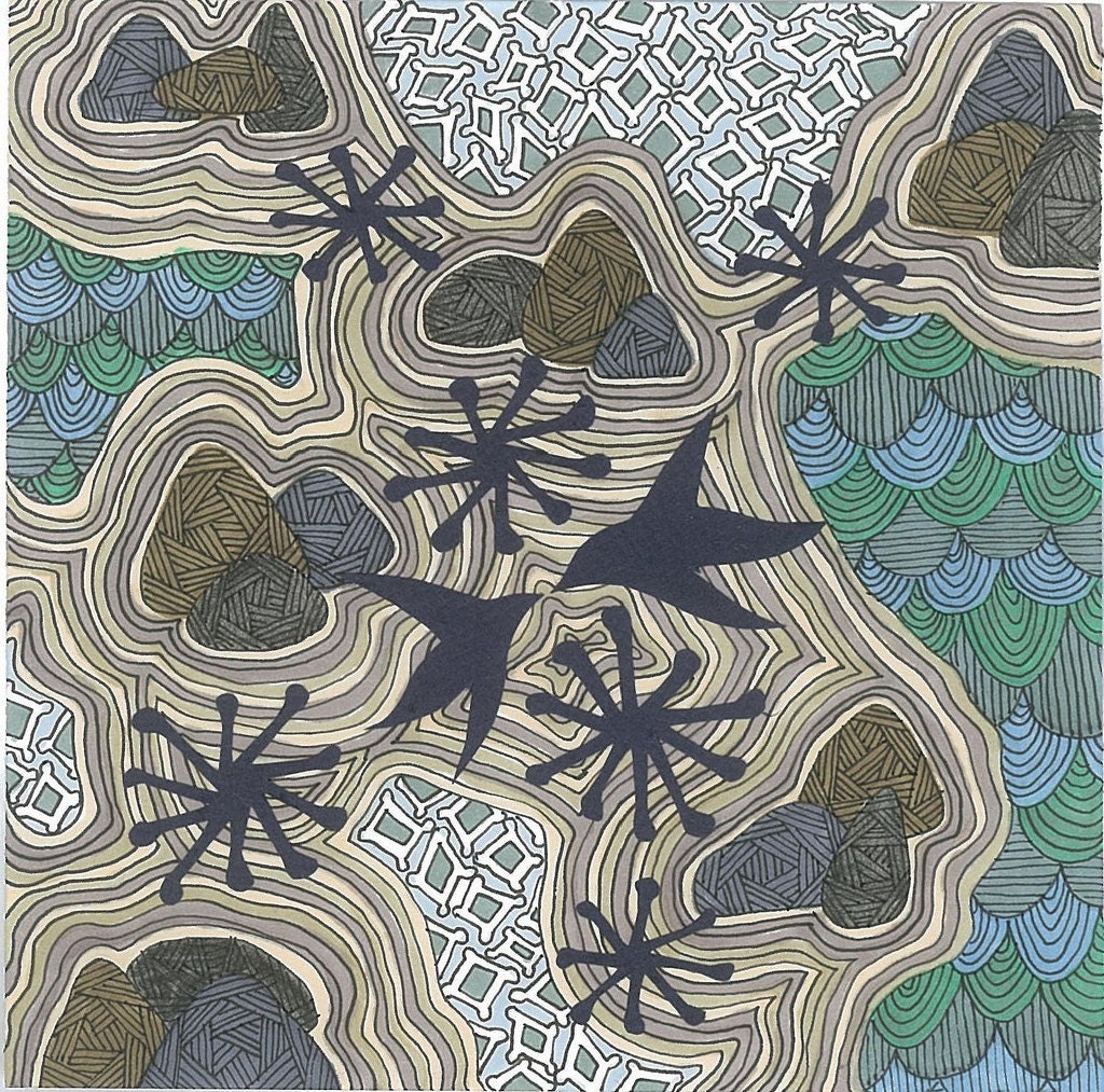 alone in the garden archival print