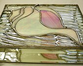 Stained Glass Jewelry Box   Conch Shell