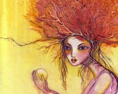 new morning, ceramic art tile