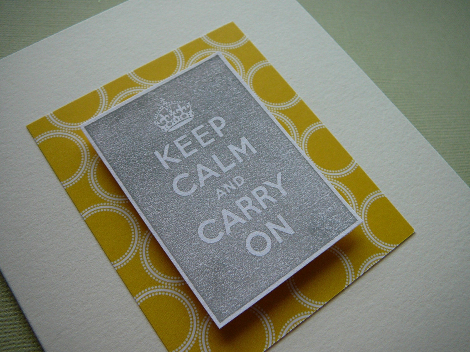 Keep Calm and Carry On card