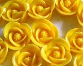 Sale 12pcs Yellow Flower Cabochons 17mm RB1058Y-8