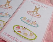 Bunny and her Cupcakes - Thank you for coming to my Party Gift Tags