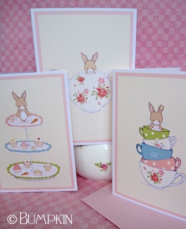 Friends for Tea - Notecard Set of 3