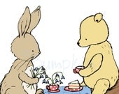 Friendship Is Sharing Cake - Personalised Print