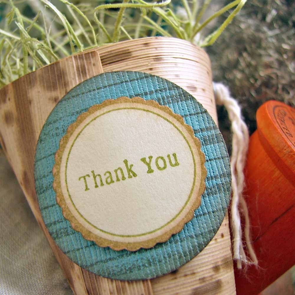Rustic Autumn Wedding Bamboo Favor Cone Eco-Friendly