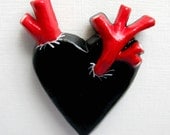 Anatomically Incorrect Black Heart Magnet - PearsonMaron