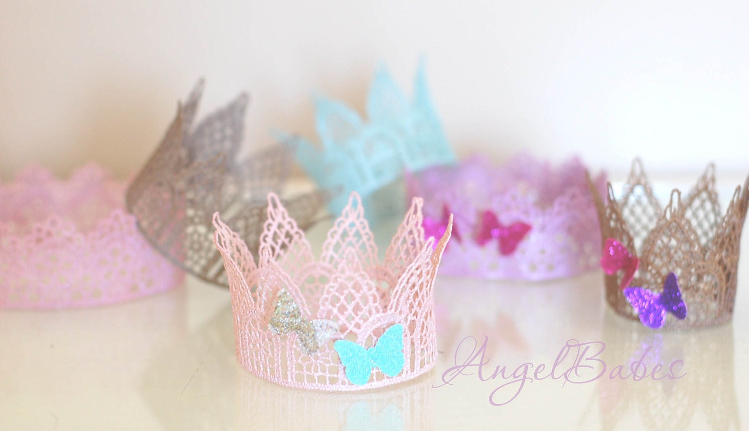 Crown Tutorial DIY instructions pattern No Sew AngelBabes Birthday Princess Dress Up Photo Prop Free Shipping