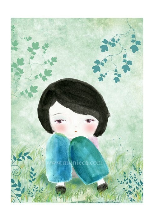 Thinking of you  - art print