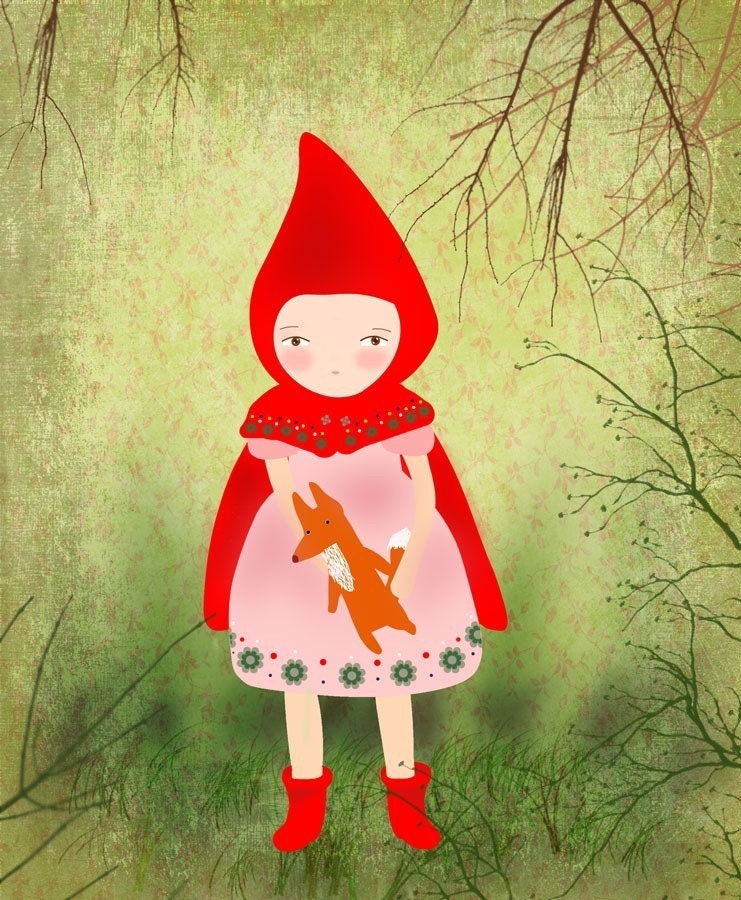 Caperucita y el lobo - print