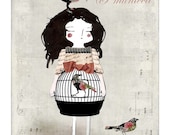 Mademoiselle Bird - 5x7 inches print
