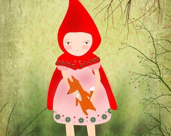 Caperucita y el lobo - print