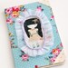 SALE - Cute Sad girl moleskine cahier