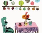 Kitchen Decor Mixed Media Art Print