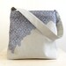 Soft French Lace Bag with Zipper Closure