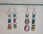 3-link earrings - fraternal twins