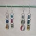 3-link earrings - fraternal twins