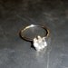 White Topaz Ring 1 carat in eco-friendly sterling silver - Engagement Solitaire or stacker - AAA grade stone - Custom Made in your Size