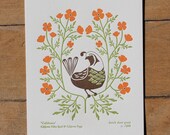 california (from birds and blooms of the 50 states)