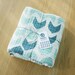 baby blanket knit blue