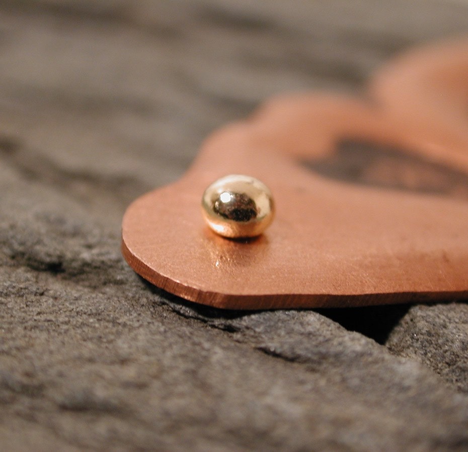 18k Gold Zen Pebble Studs Minimalist Earrings Jewelry 4mm 18kt