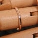 Romantic 14k Rose Gold Ring 2mm Wedding Band Solid Gold Band by SARANTOS