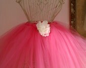 Raspberry Pink Ballet Length Tutu for Dress up COSTUME or BALLET or Photo Session