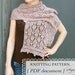 Knitting Pattern-- 'Thistledown Stole' Shawl/scarf PDF document