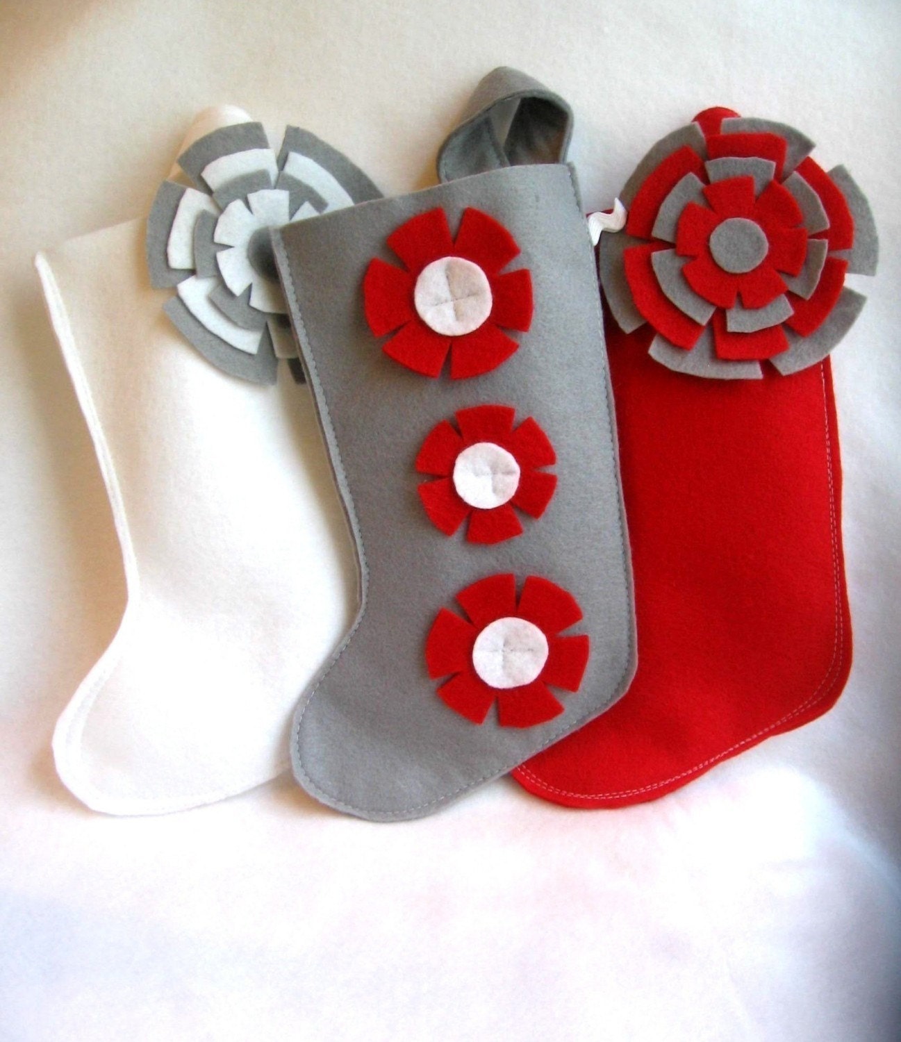 eco friendly stocking in gray / grey , gold or white