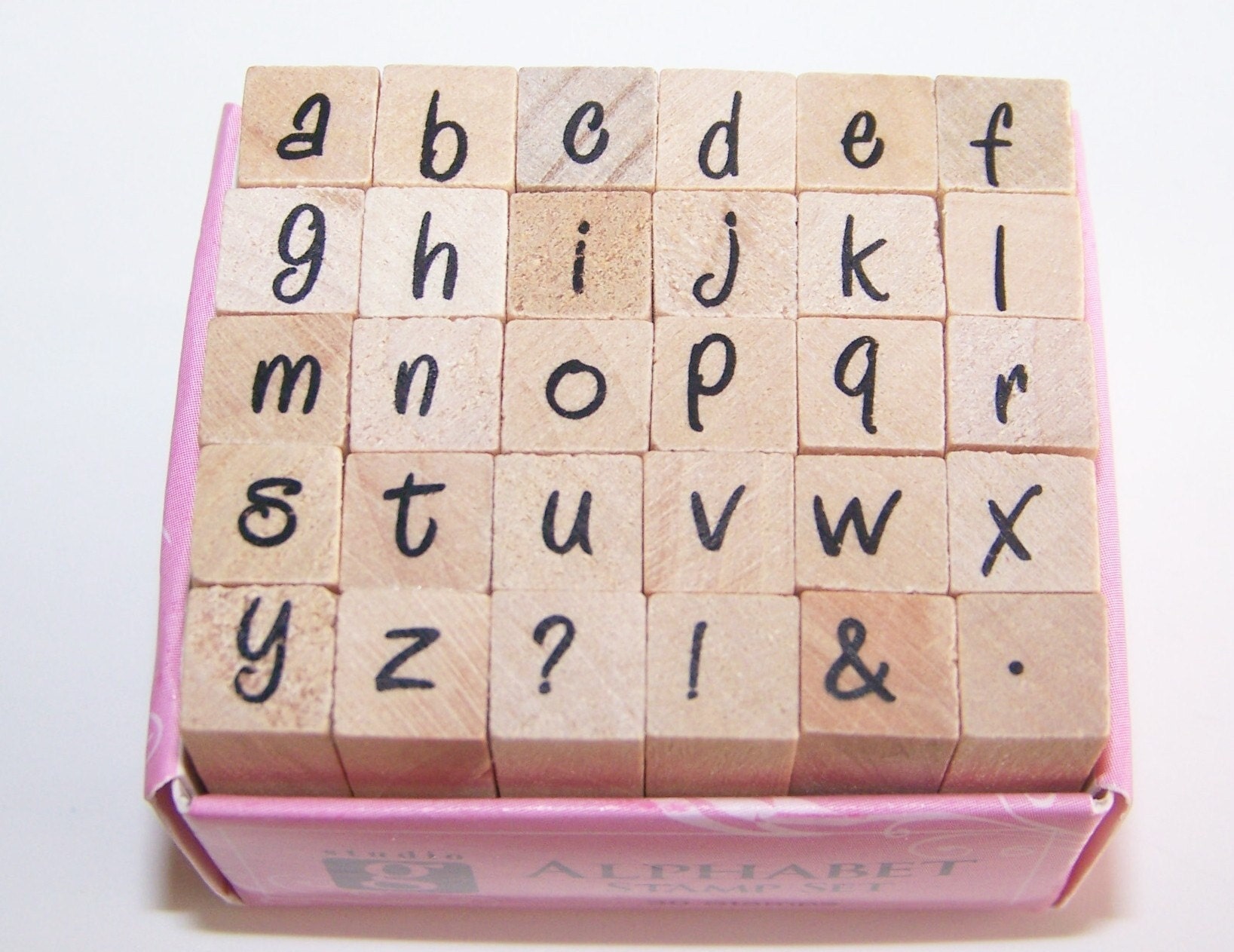 Alphabet stamp set by Studio G.