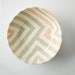 Grey & Peach Zag Bowl