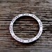Secret Inscription Ring in Sterling with Beatiful Lowercase Font