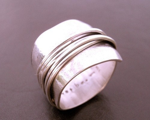 Destiny Wrapped Wide Band in Sterling Silver