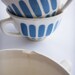 Blue Teacups for 4 - French Vintage