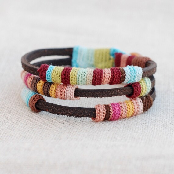 RESERVED Mini leather bracelet