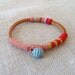 leather and cotton bracelet
