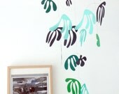 Kinetic art mobile - Marine large - greens