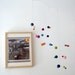 Polka Dot modern felt baby mobile - rainbow colours by PukaPuka - large
