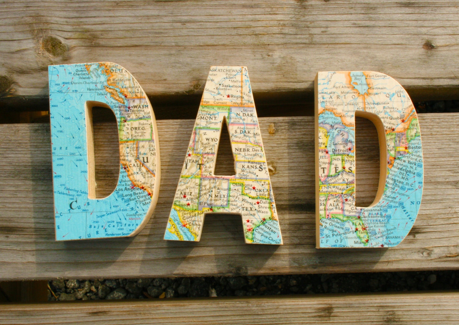 DAD custom map letters