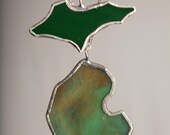 Complete MICHIGAN Set MI and U.P. Necklaces Glass Action