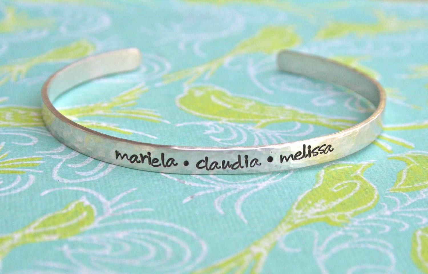 stamped sterling cuff