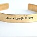 thick golden bangle (textured)